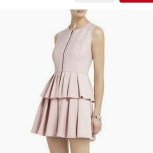 BCBG MAX AZRIA "Audrey" Dusty Pink Peplum Dress